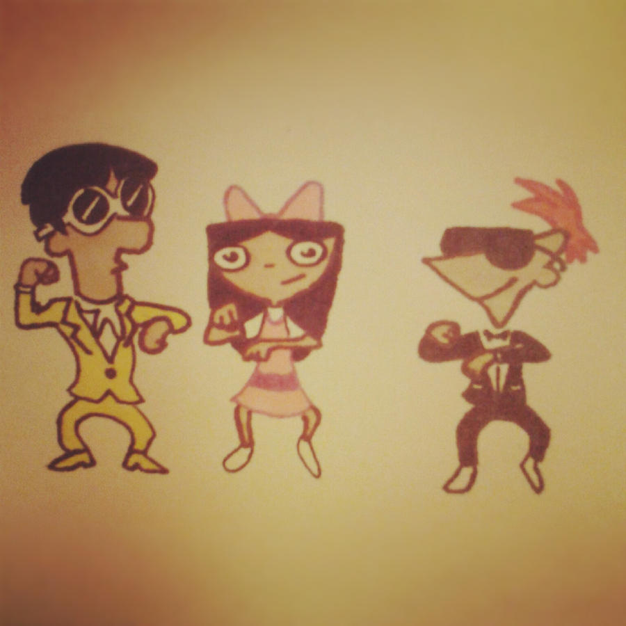 phineas and ferb gangnam style