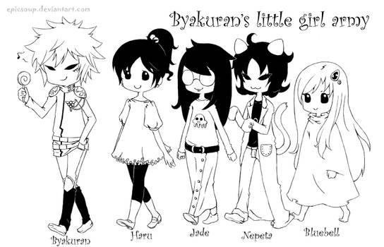Byakuran's Little Girl Army