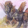 Hippogriff Watercolour