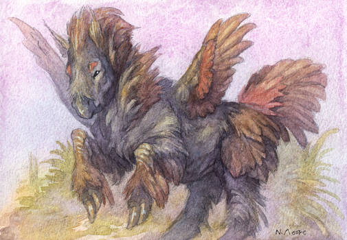 Hippogriff Watercolour