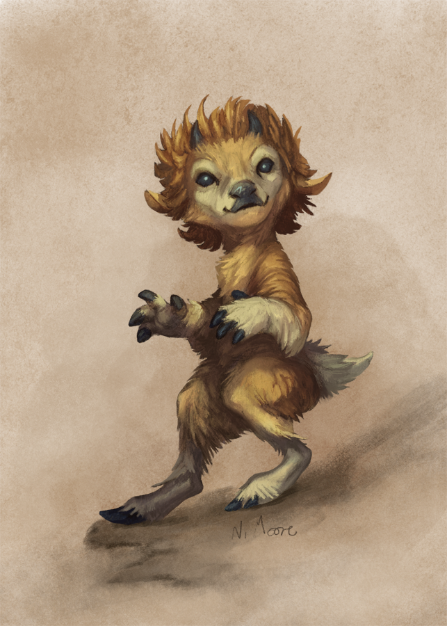 Little Faun Painting