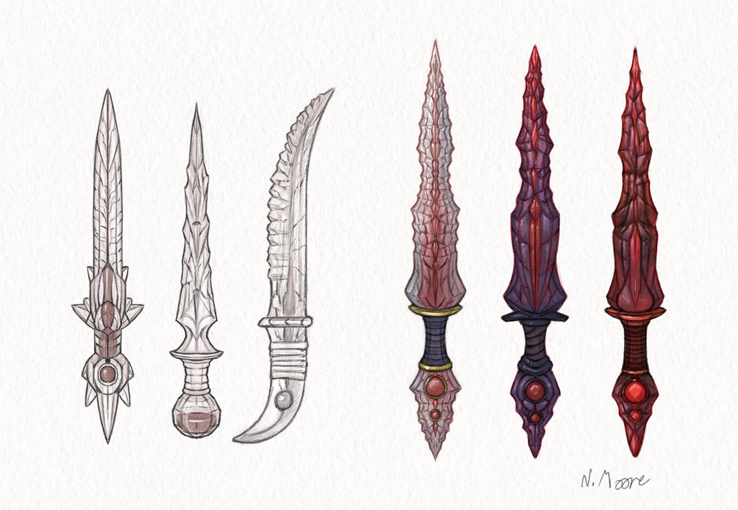 Blood Sword Concepts by tashcrow on DeviantArt