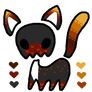 Custom Autumn Valentine Skull Kitty