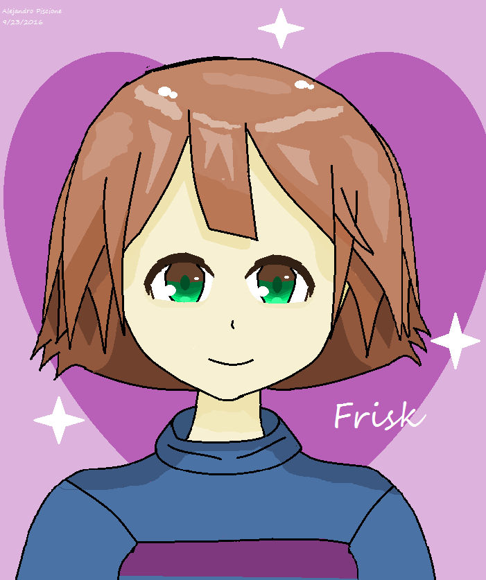 Frisk Reference Drawing Digital Drawing 3- Frisk by DDRMaster02 on DeviantArt
