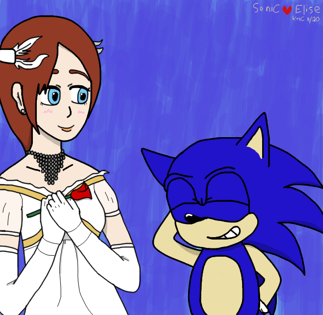 Elise and Sonic in Love by AngelOfStrenght on DeviantArt