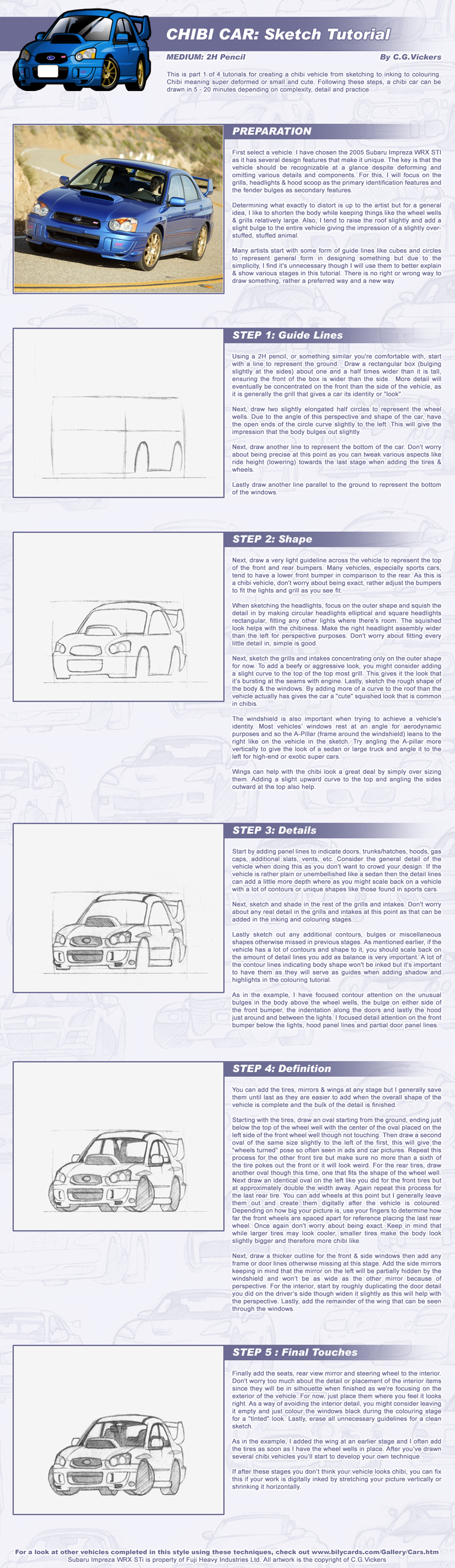 Chibi Car - Sketch Tutorial