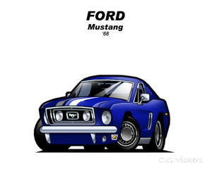 Chibi 68 Ford Mustang