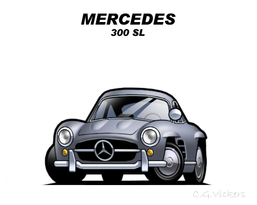 Chibi Mercedes 300 SL