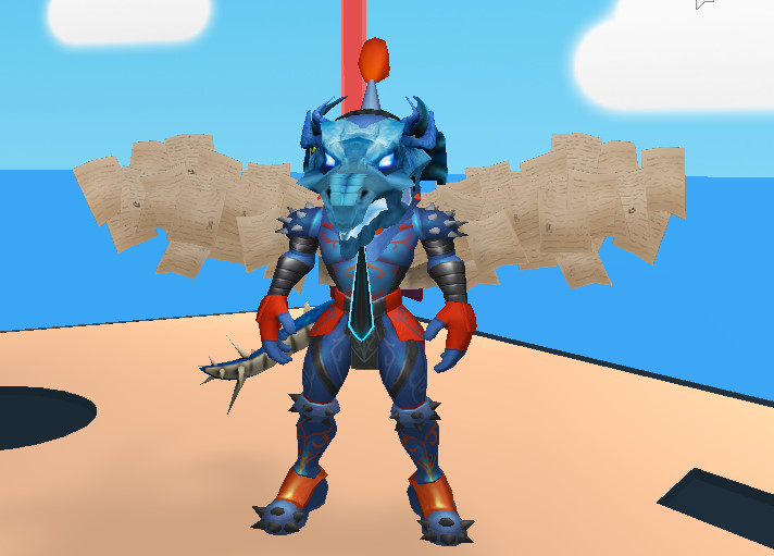 Dragon Evil Knight Roblox Custom Update By Heavy Swag Badass On Deviantart - water dragon head roblox
