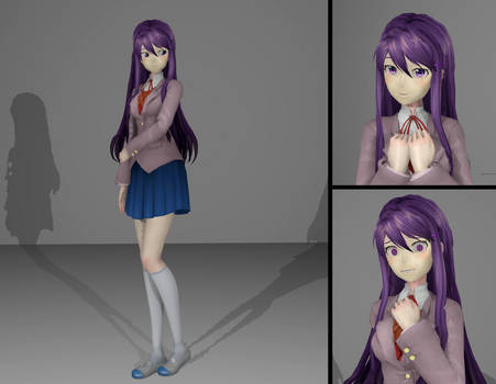DDLC - Yuri 3D Model