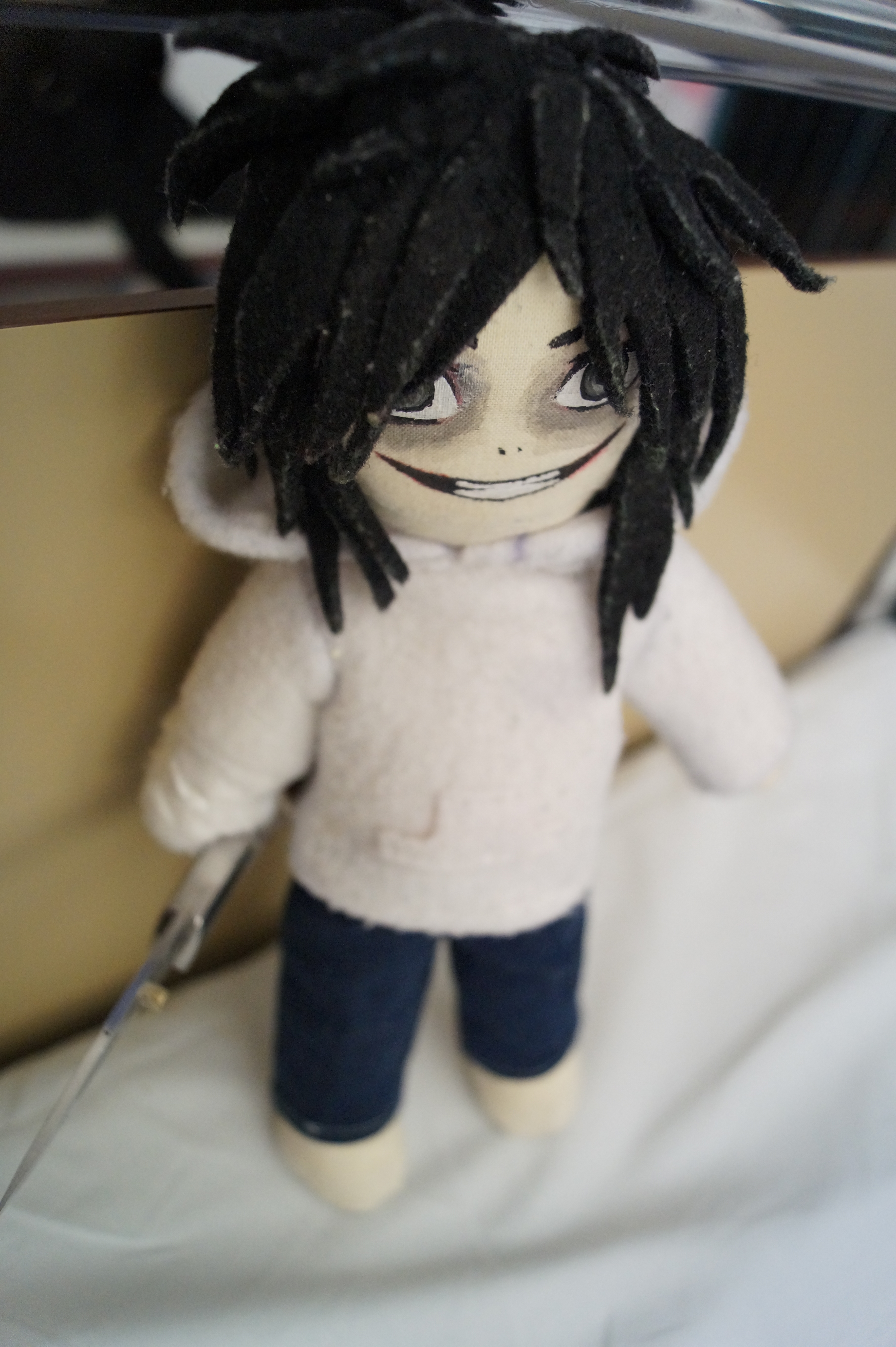 Jeff the killer (plush) by NarakuNoUsagi on DeviantArt