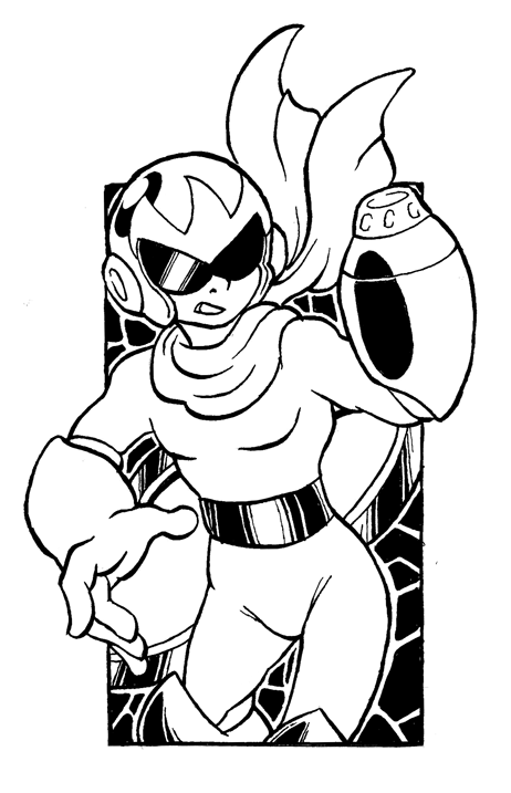 Inktober 2017 #1: Protoman