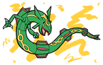 Rayquaza (Collab with CraigtheCroc) by frillythingy