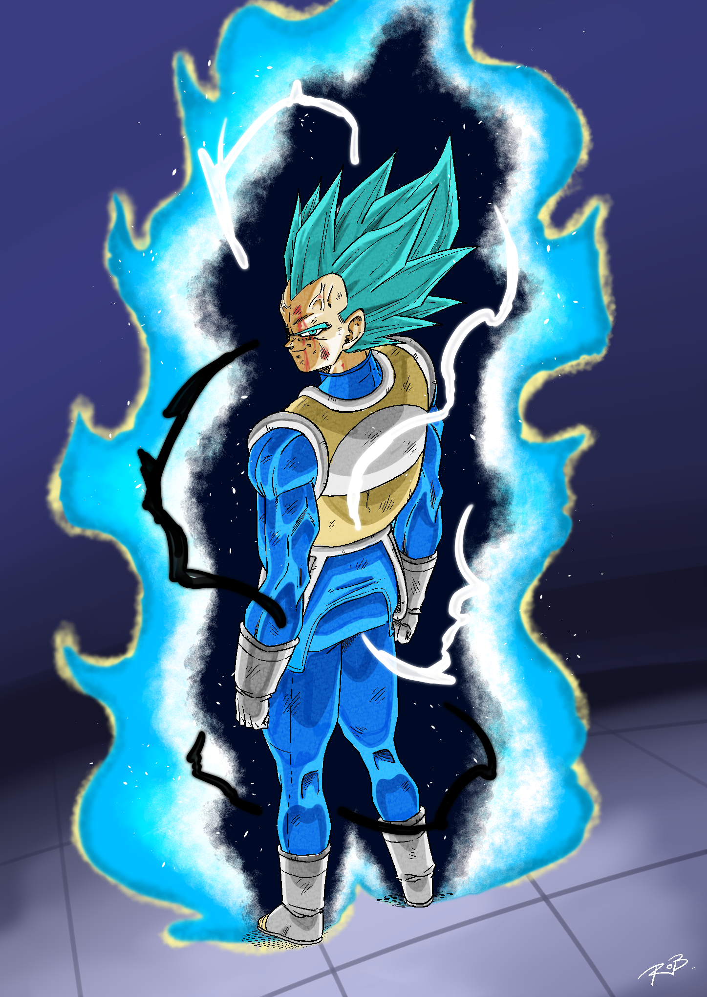 Vegeta Final Flash by BardockSonic on DeviantArt