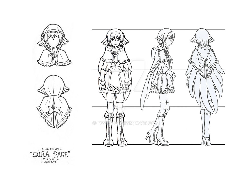 Concept Art - Sora (no color) by dwi52 on DeviantArt