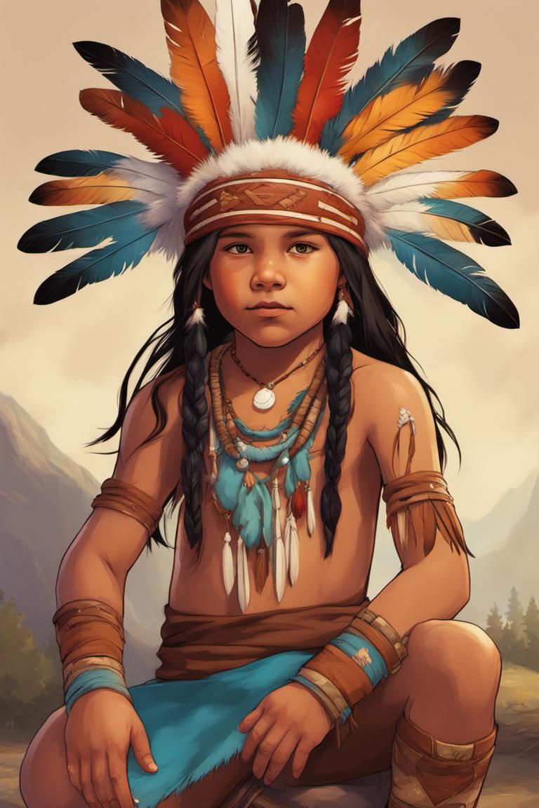 Beautiful Native American Child by kencalif on DeviantArt