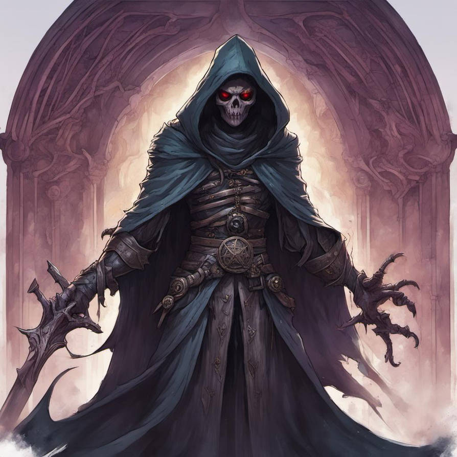 Spirit Of Death In A Hooded Cape by kencalif on DeviantArt