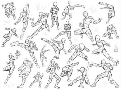 Action Pose reference sheet by Zaccura on DeviantArt  Anime poses  reference, Art reference photos, Art reference