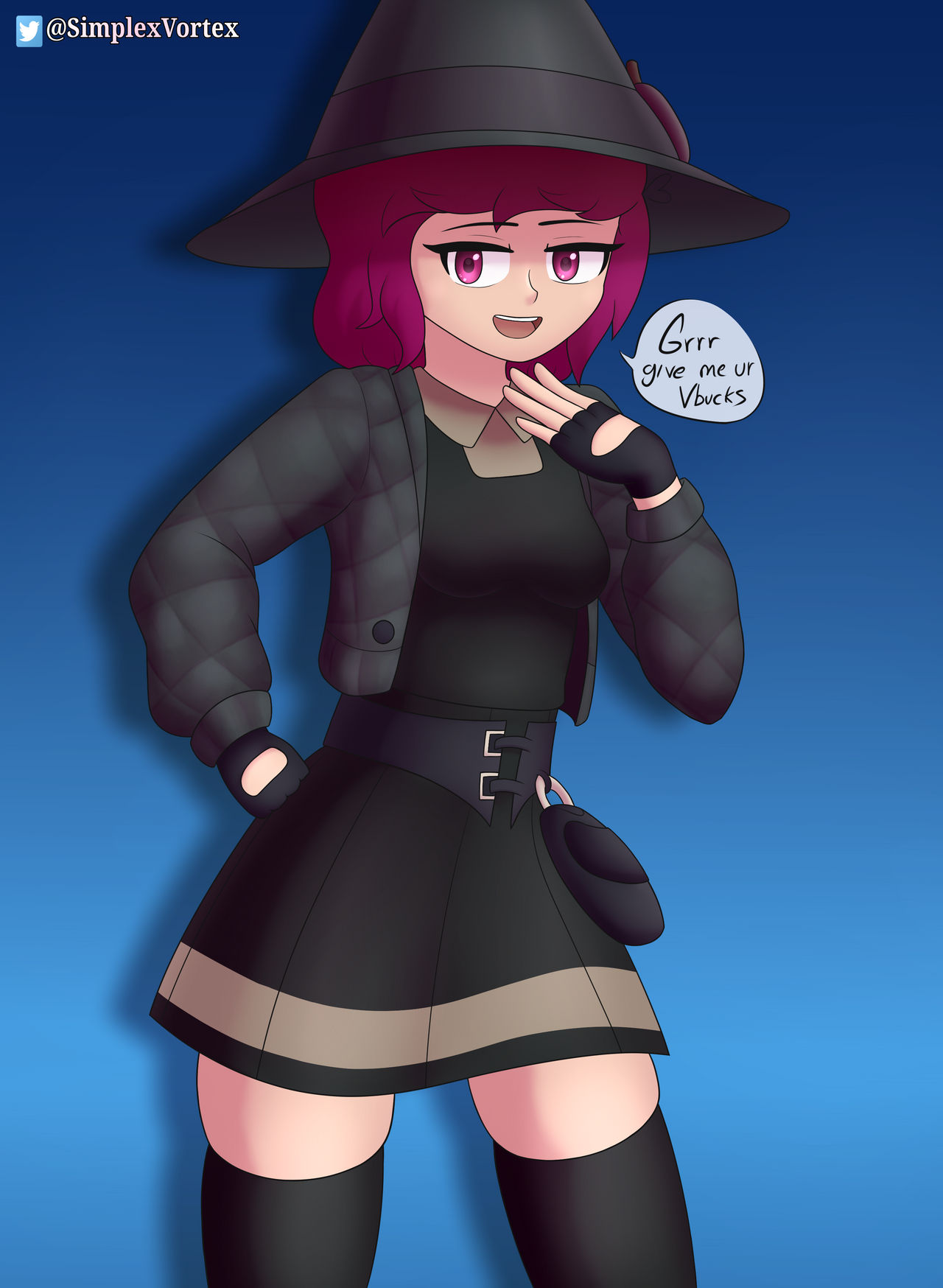 Fortnite Oc Violet Vortex with Lexa's outfit | Fortnite/OC by ByAdar on DeviantArt