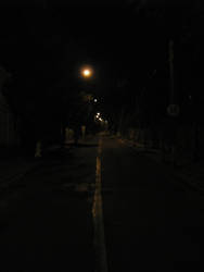 Streets at night.