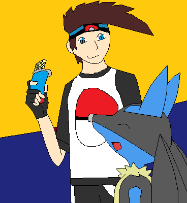 Kellen with his Lucario