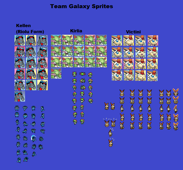 Team Galaxy Sprites (Victini Update)