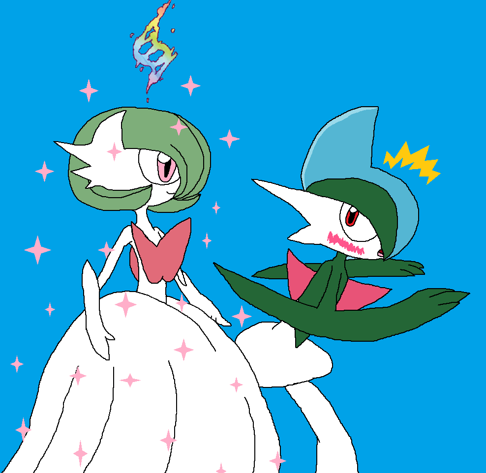 Gallade's Reaction to Mega Gardevoir