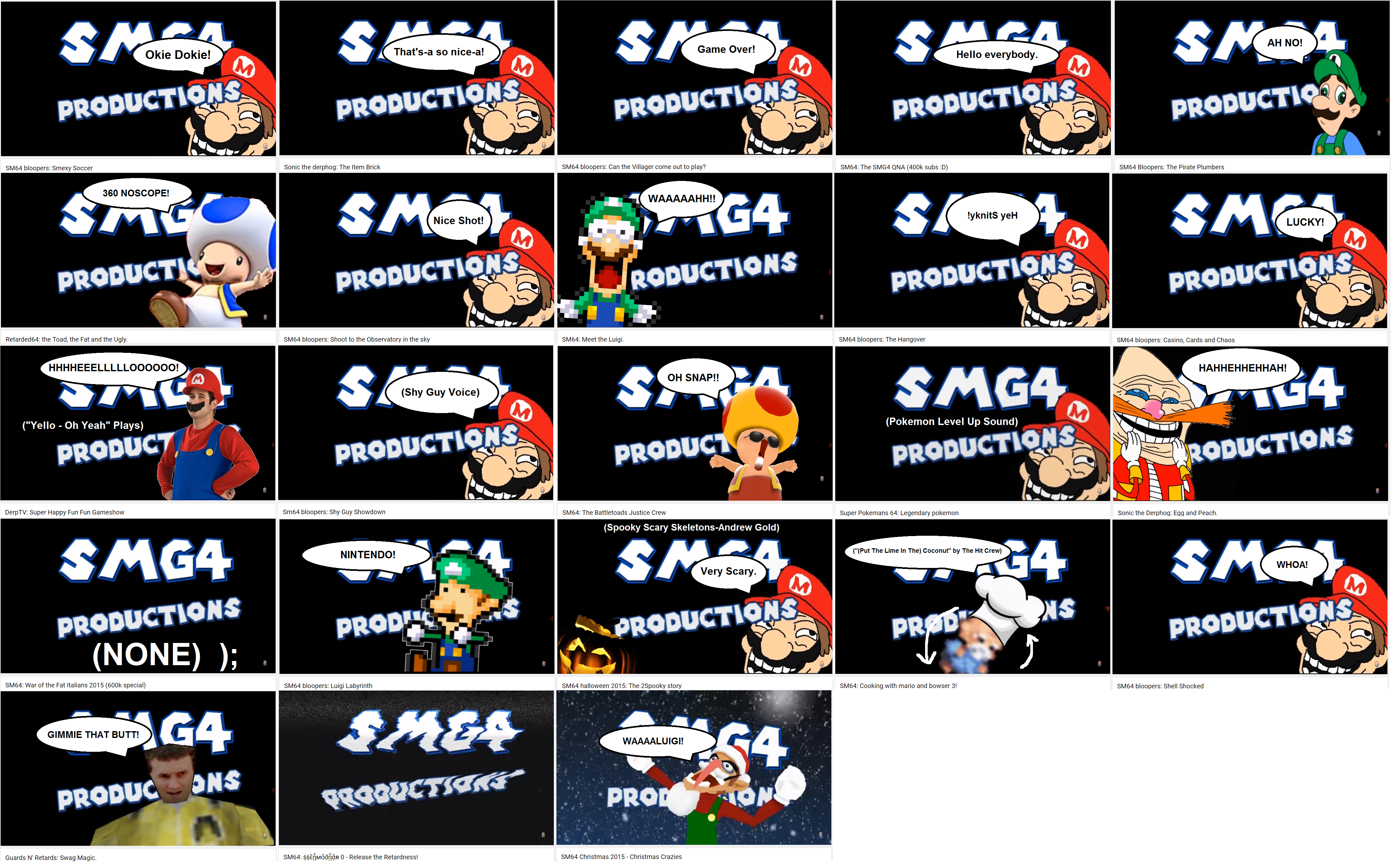 SMG4 2015 Intro Collection