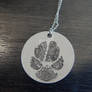 Custom Personalized Pet Pawprint Pendant Necklace