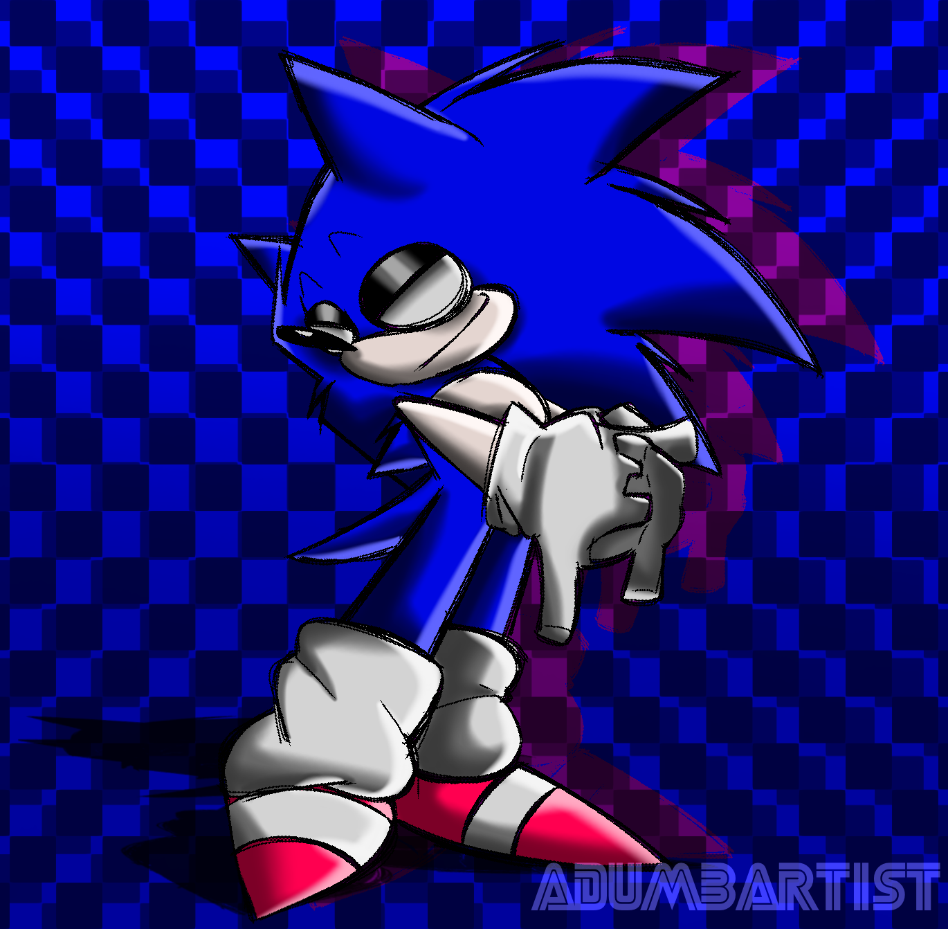 Classic Sonic fanart (old art) by ChinguTheLovingExe on DeviantArt