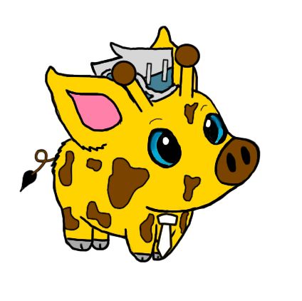 Patty Thompsan from Soul Eater as a Piraffe XD