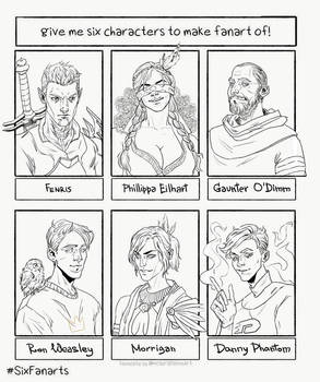 Six Fanarts Challenge