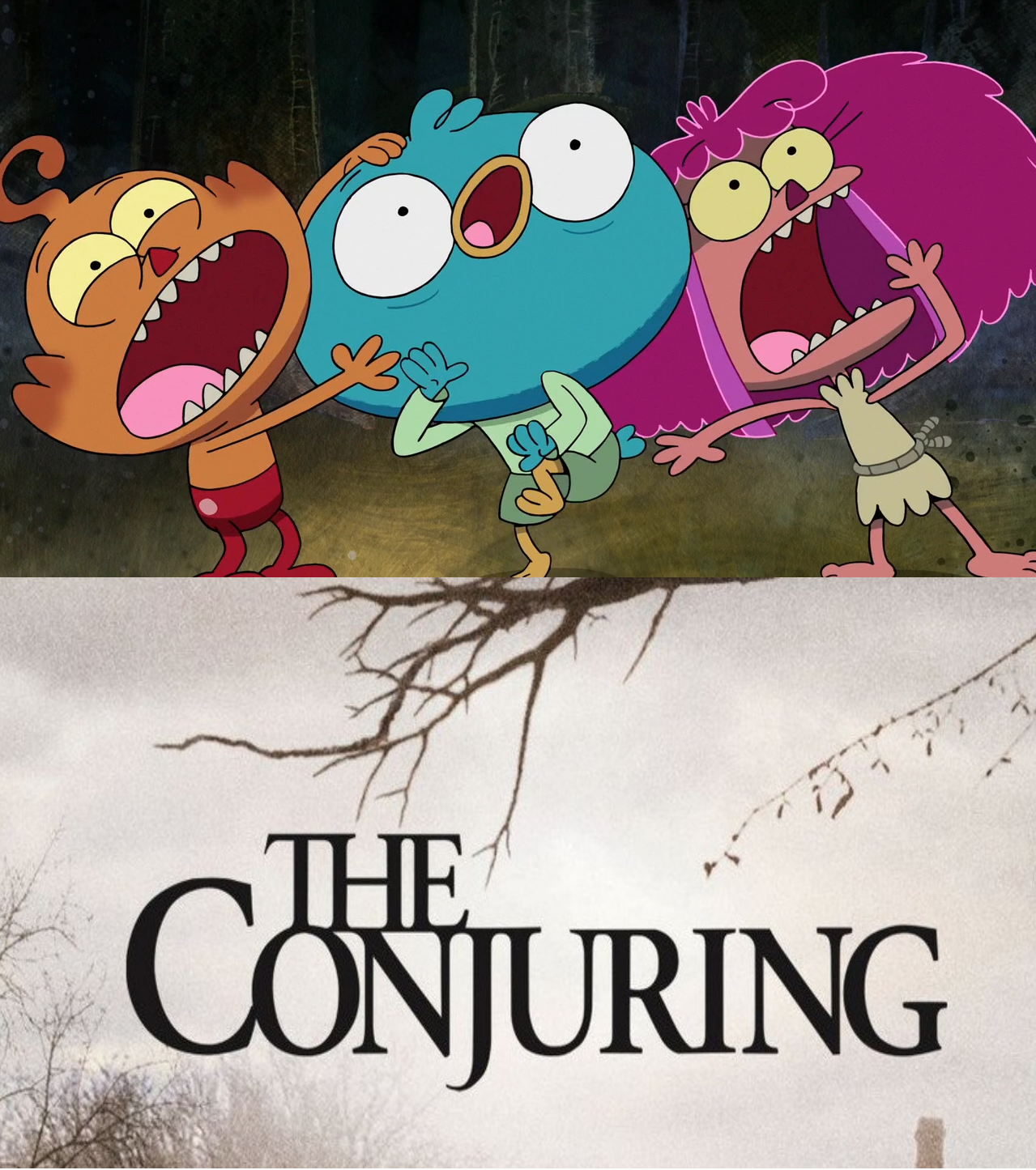 Harvey And Twins Are Scared Of The Conjuring by Combusto82 on DeviantArt Harvey And Twins Are Scared Of The Conjuring by Combusto82 on DeviantArt