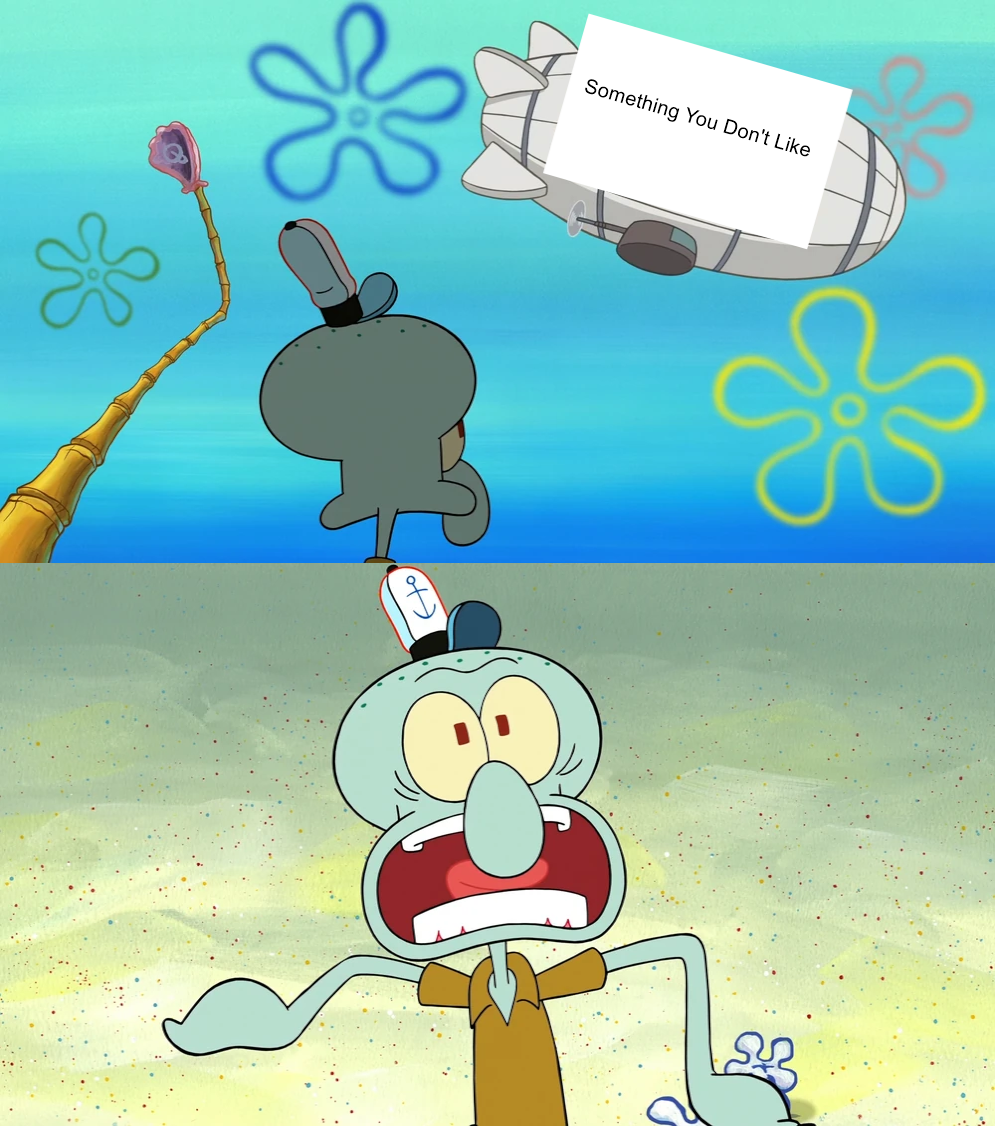 SAD SPONGEBOB MEME SQUIDWARD EDITION by TimiLodeOnDeviantArt on