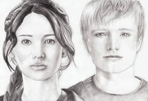 Hunger games/Peeta and Katniss