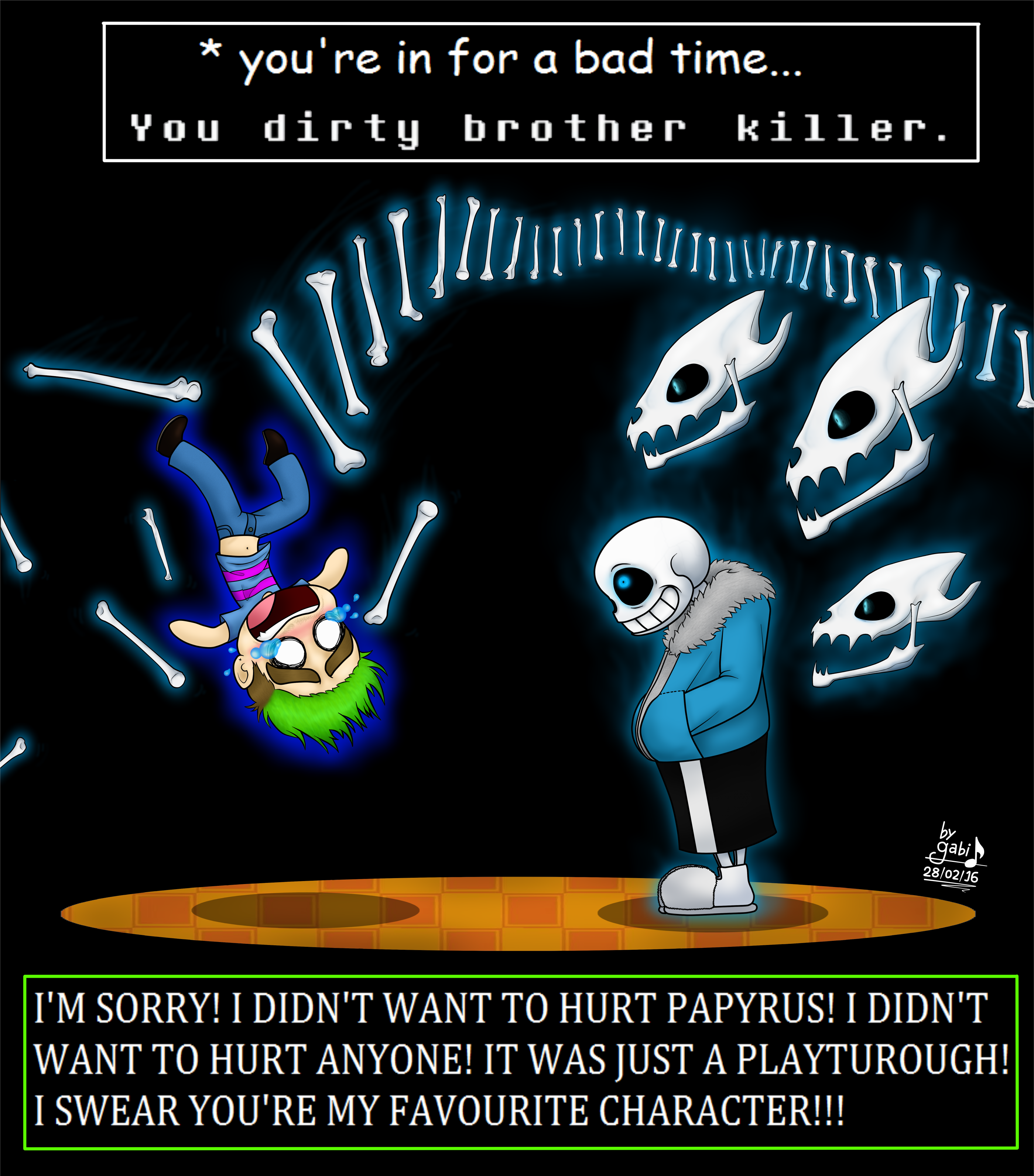 Jacksepticeye VS Sans