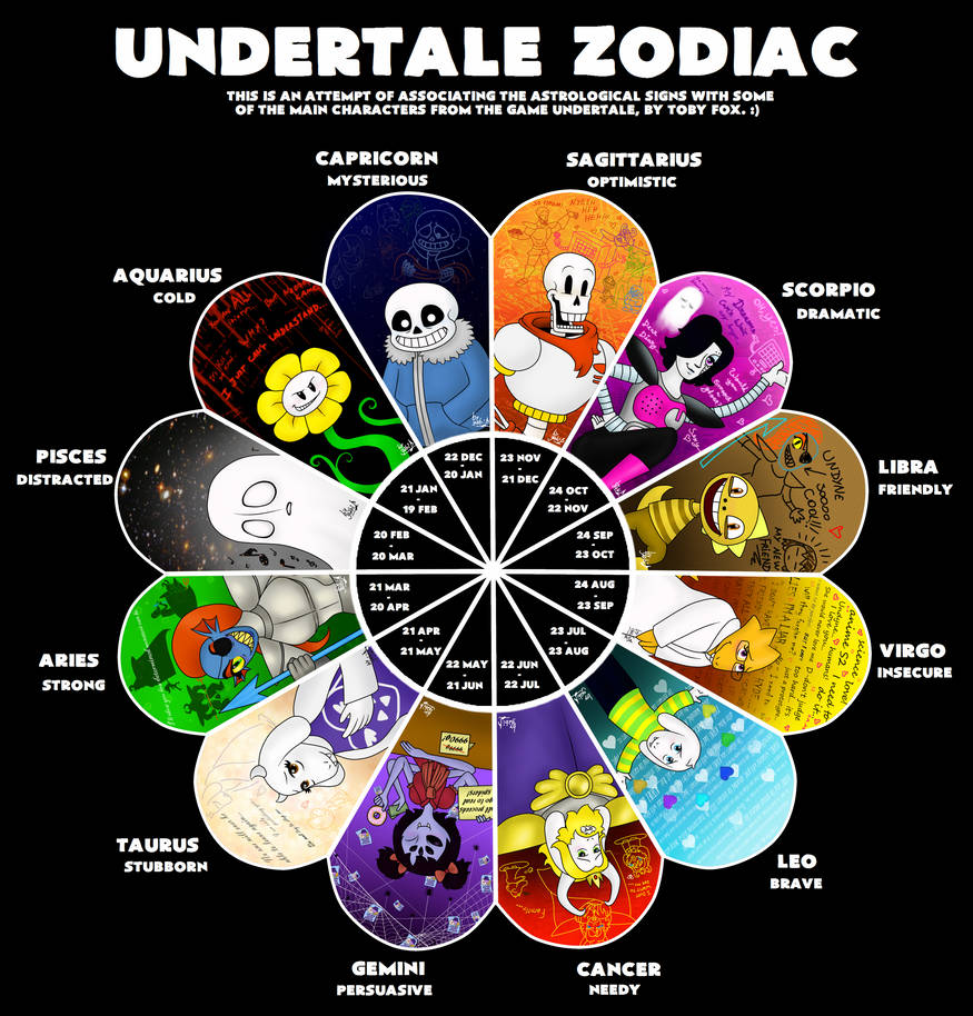 Sign Undertale Undertale Zodiac by Waffle-the-kitten on DeviantArt