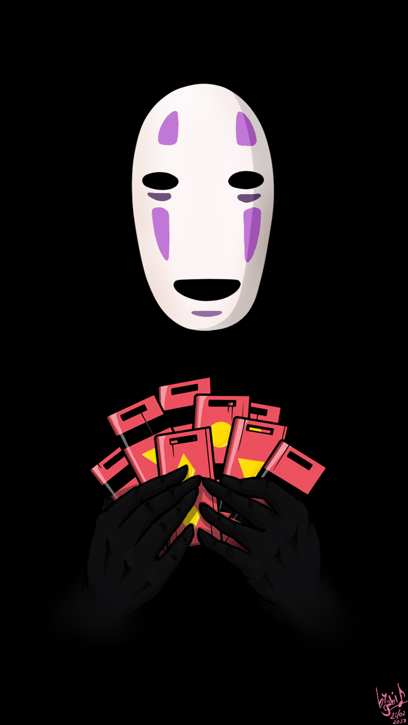 No-Face Cell Phone Wallpaper