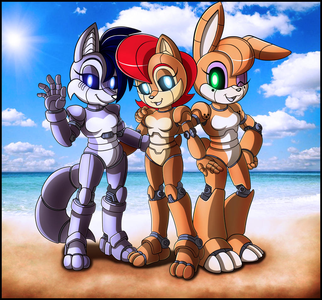 Robian beach party by zeiram0034