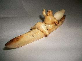 Paul Nattanguk Ivory Carving