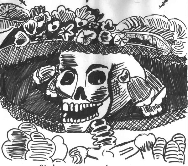 La Catrina Sharpie Study