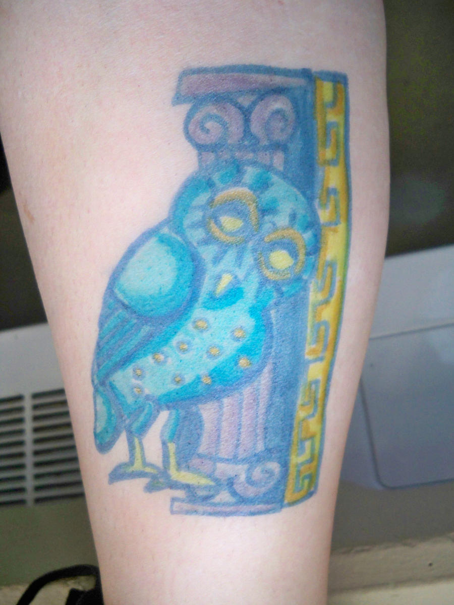 Sharpie Tattoo: Athena Owl V2 by bueatiful-failure on DeviantArt