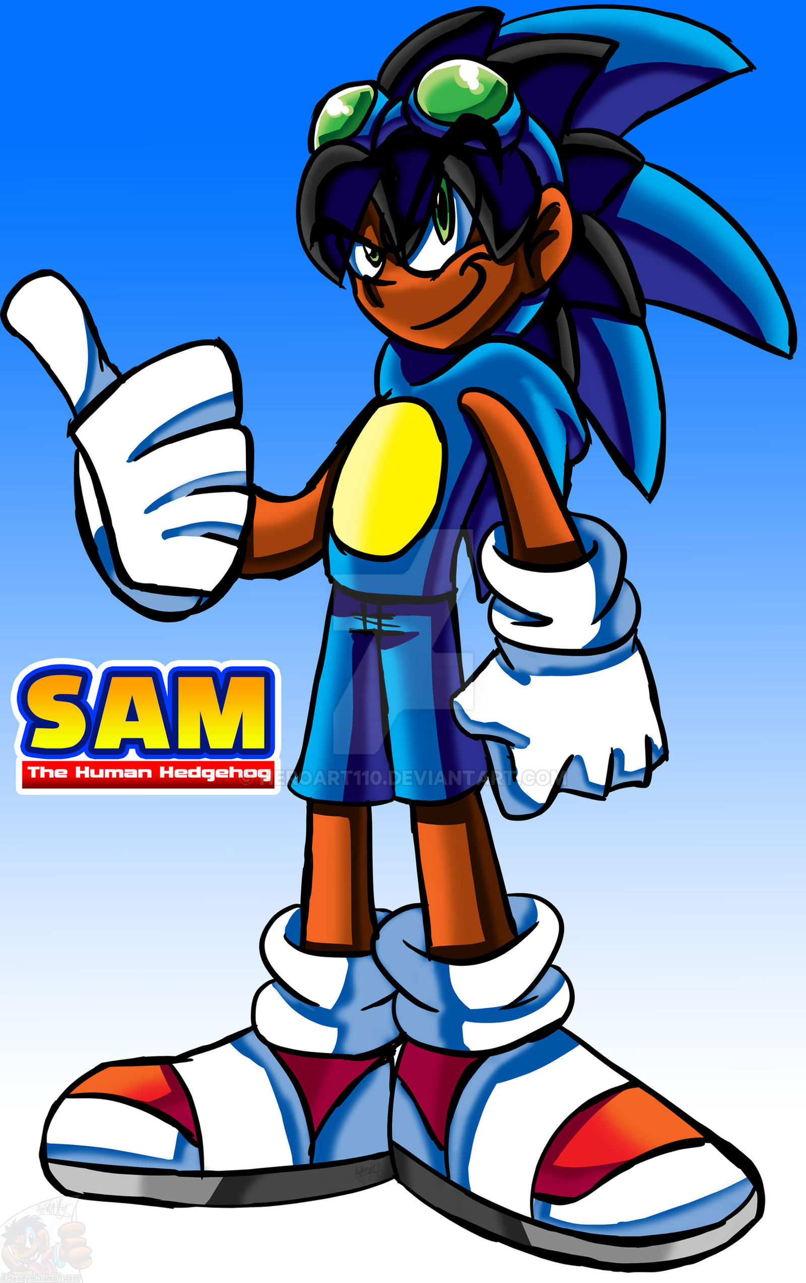 Sam Deviantart Sam by HeroArt110 on DeviantArt