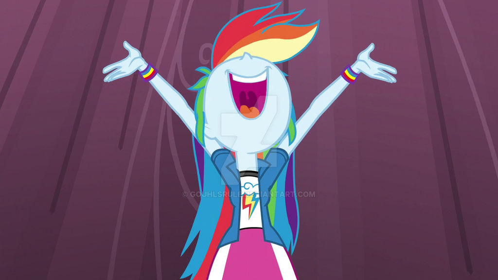 Rainbow dash singing-- in the magic of friendship by Gouhlsrule on ...