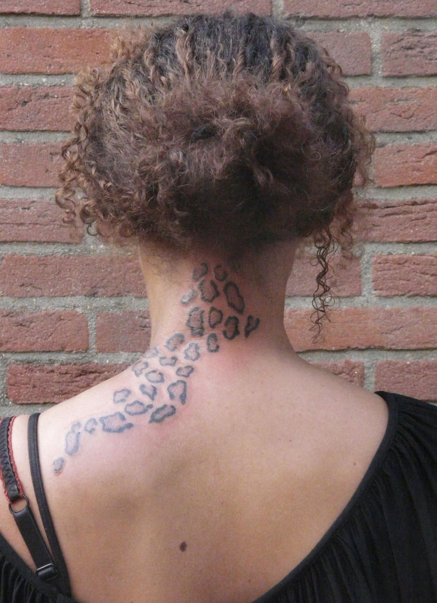leopard print tattoo