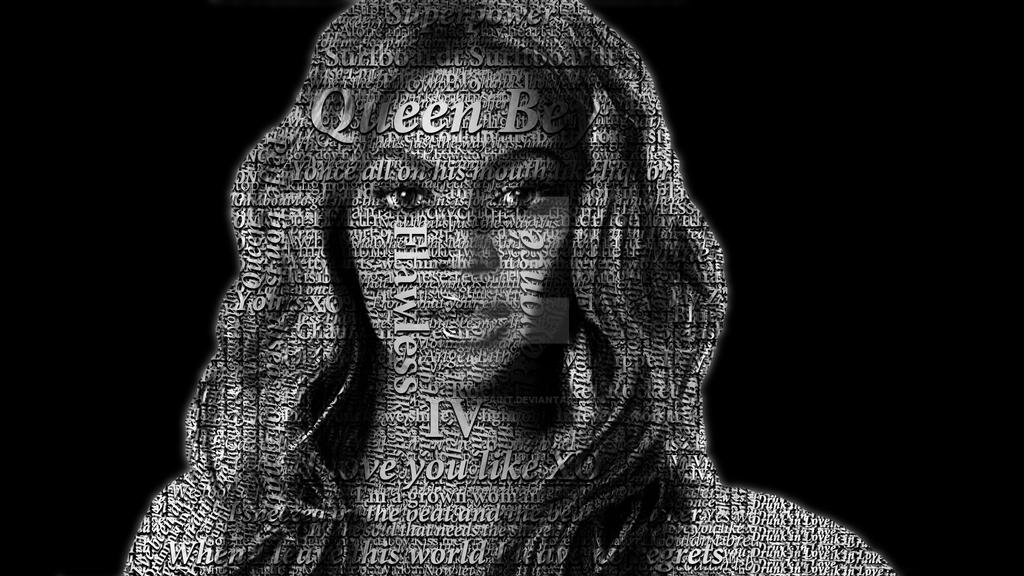 Beyonce Typography2 by isplatterpaint on DeviantArt