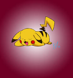 pikachu! (first digital drawing! c:)