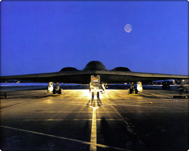 A B-2 STEALTH BOMBER