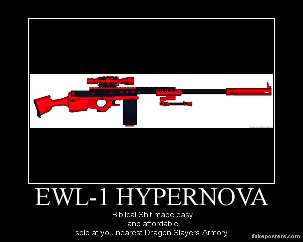 EWL-1 Hypernova Electro Laser Cannon Sniper Poster