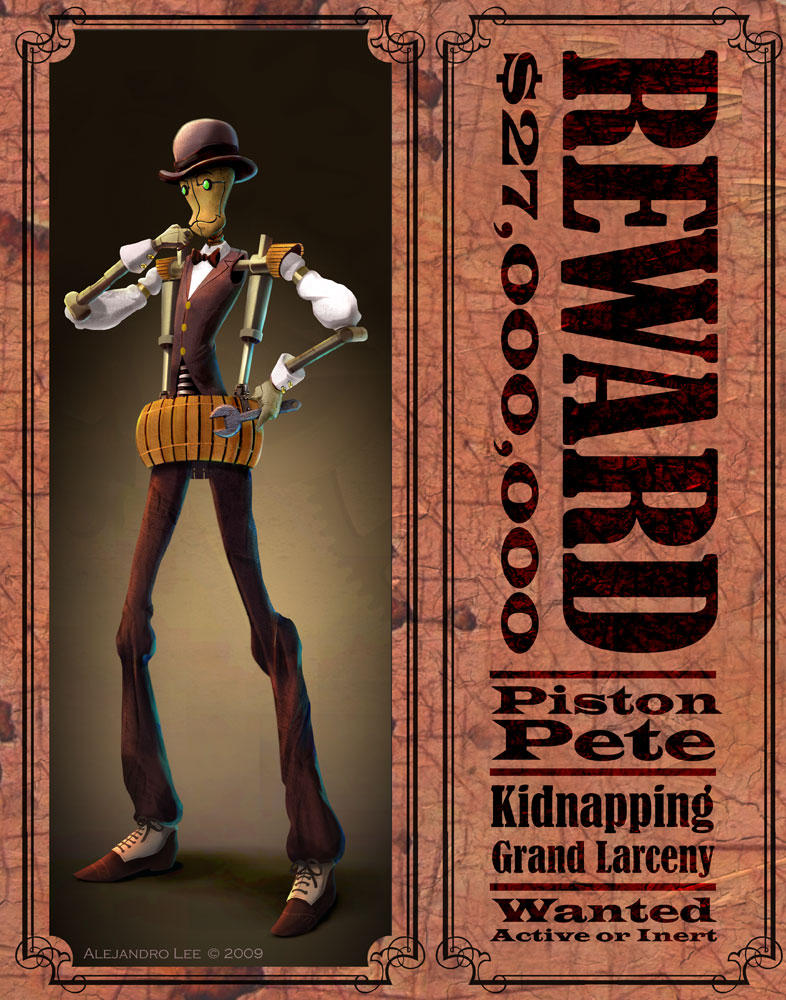 Wanted Robot: Piston Pete